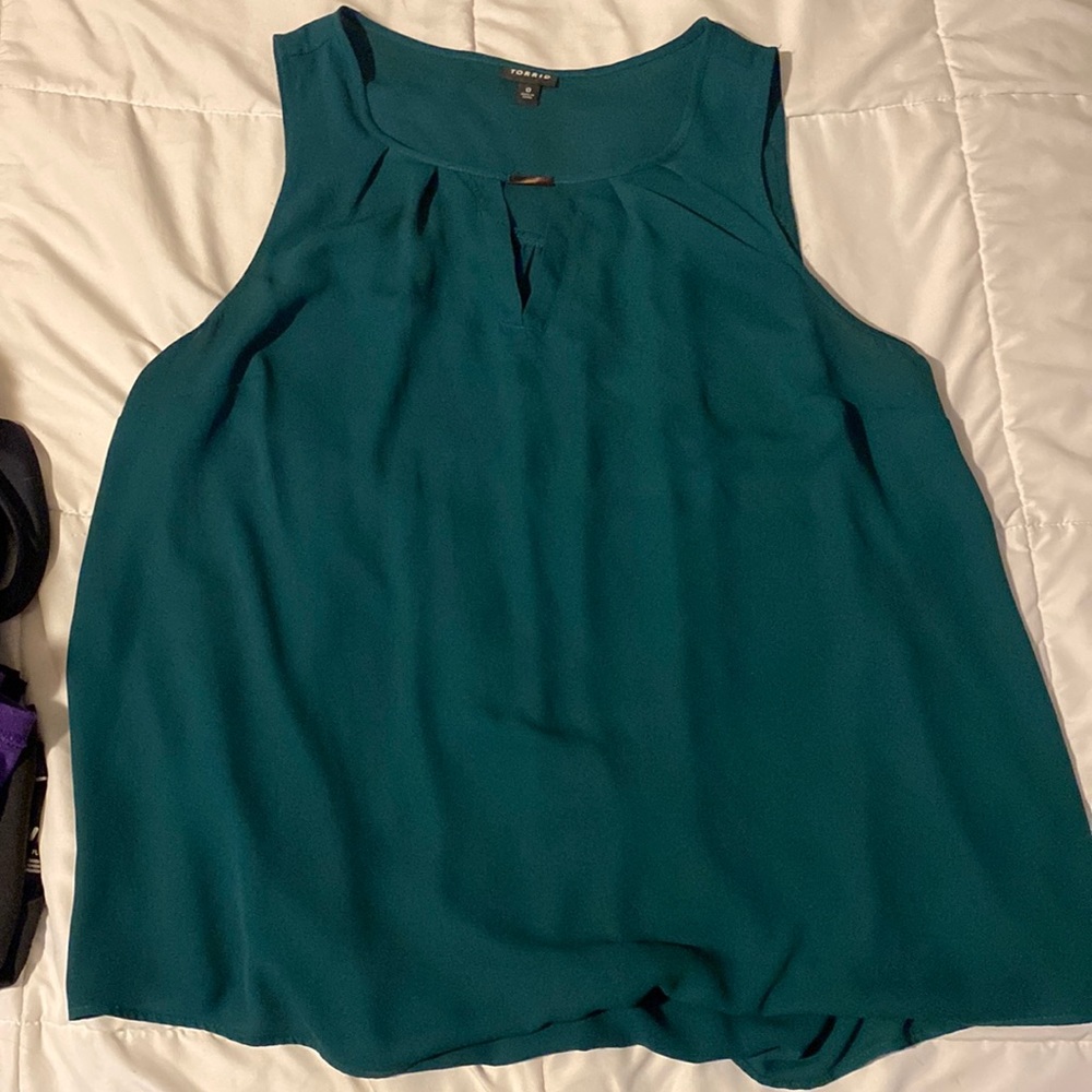 Dark Green Torrid Dressy Tanktop